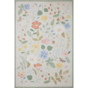 Rifle Paper Co. Rifle Paper Co. x Loloi Floral Willow Sky Area Rug
